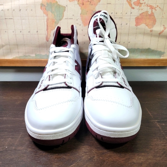 BRAND NEW New Balance 650 White Burgundy Raincloud Men's Size 11.0 - Picture 3 of 7
